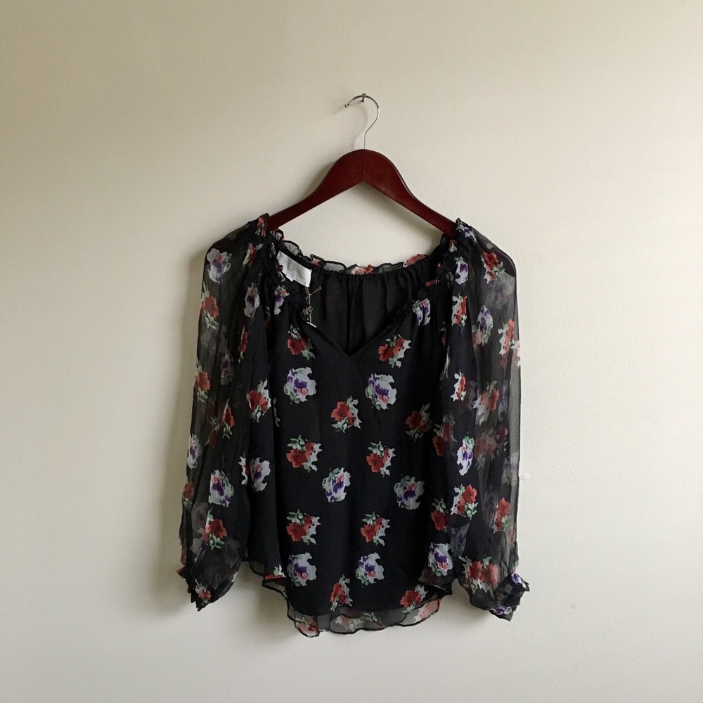 Anthropologie Chiffon Blouse